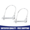 Trailer Locking Pin Safety Coupler for Bicycle Arch D Shape Shaft (2 Pack)