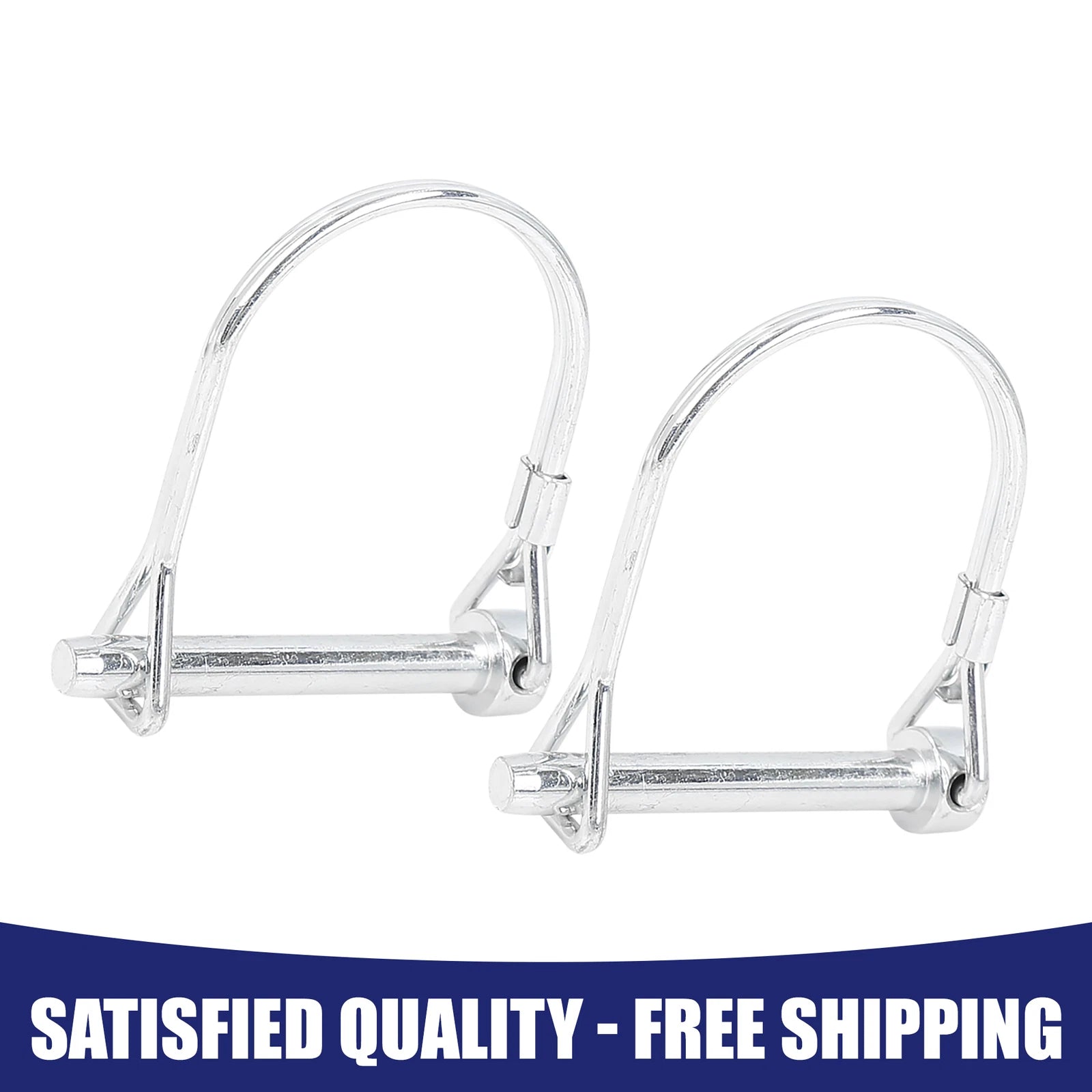 Trailer Locking Pin Safety Coupler for Bicycle Arch D Shape Shaft (2 Pack)