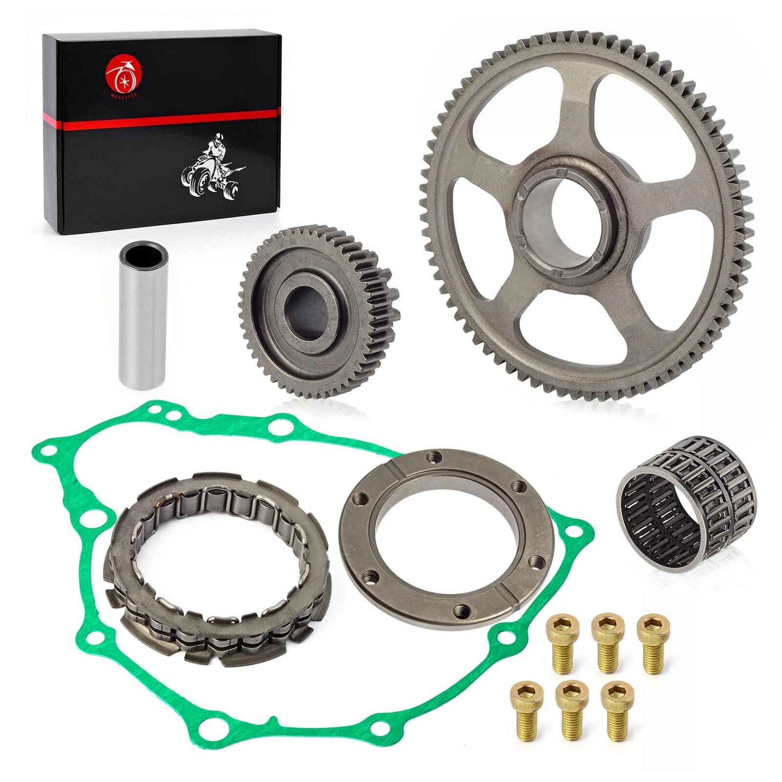Starter Clutch Gear Bearing Idler Gear Gasket for Honda Sportrax TRX400EX (1999–2008)