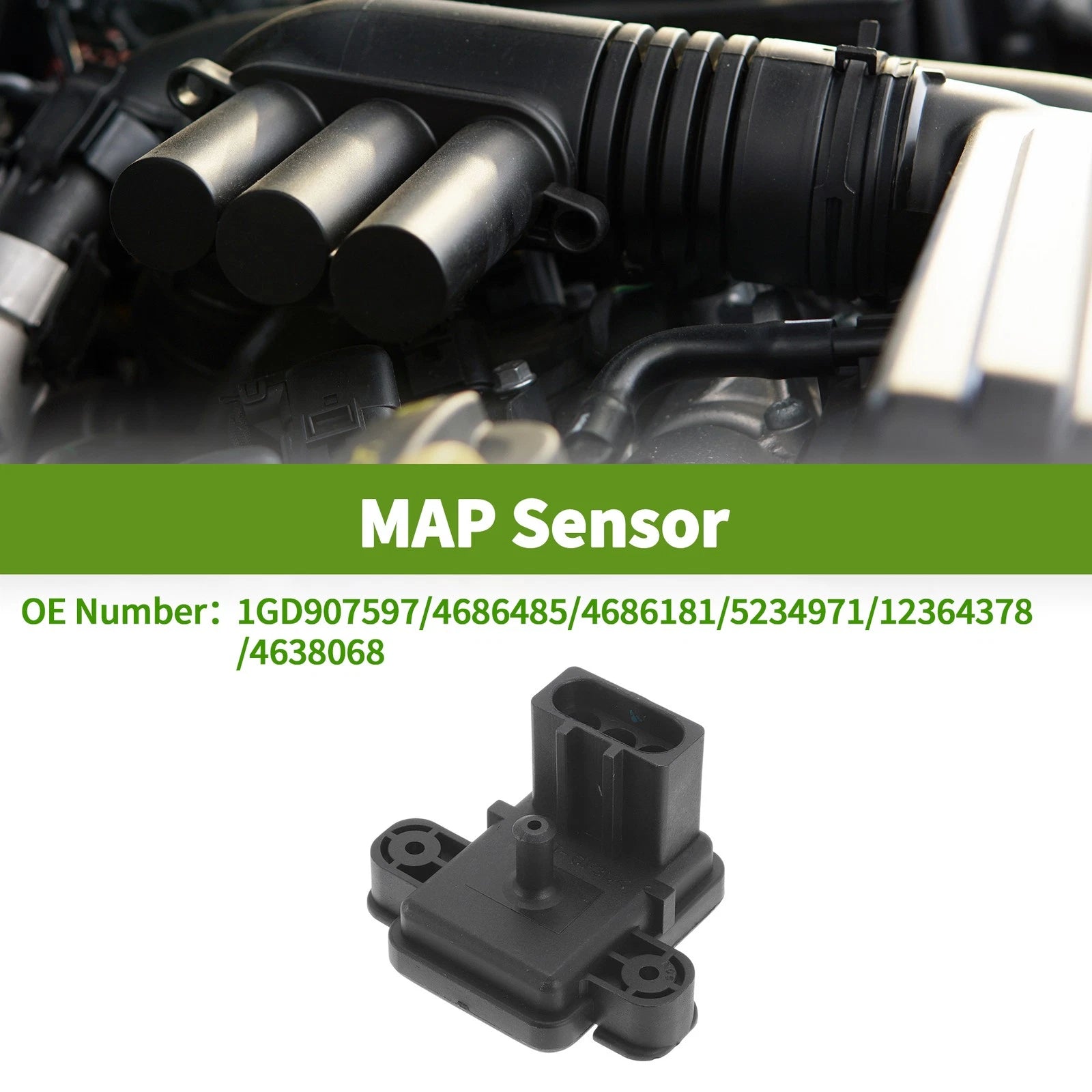 MAP Sensor for Dodge Grand Caravan (1992–2000) No.1GD907597