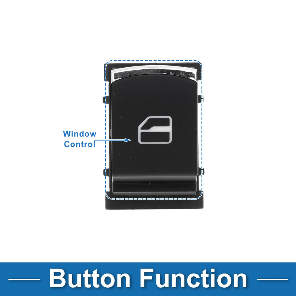 Passenger Power Window Switch Replacement for Volkswagen Tiguan Jetta Passat (2018–2024)