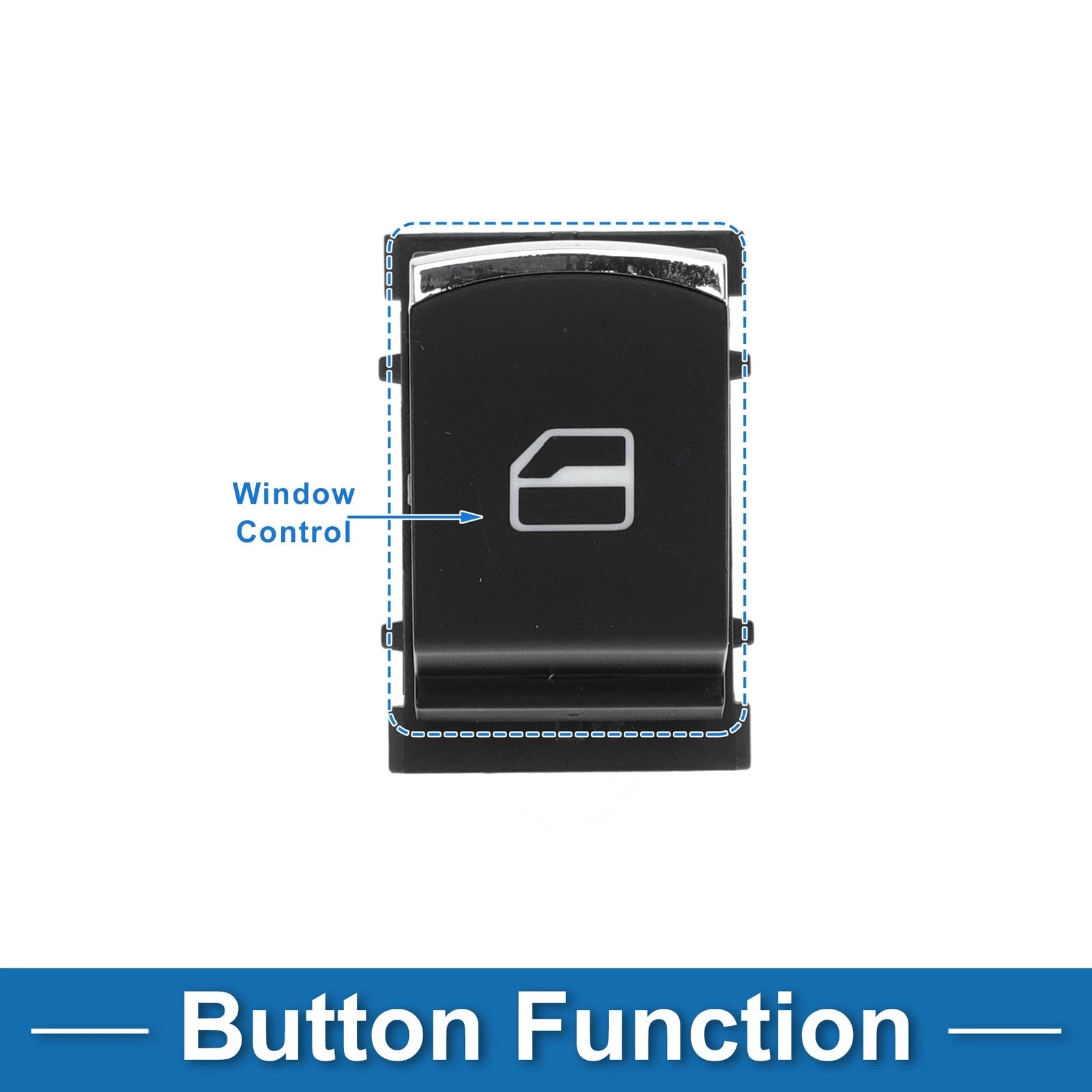Passenger Power Window Switch Replacement for Volkswagen Tiguan Jetta Passat (2018–2024)