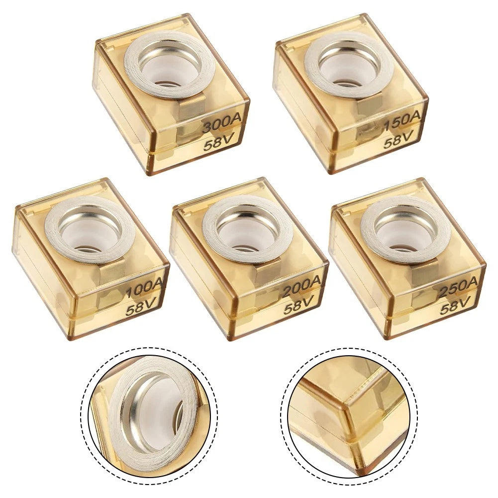 2X IP66 Waterproof Terminal Fuses for Marine and RV (High Current Loads)
