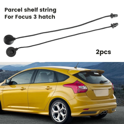 2X Hatch Parcel Shelf Tray Cover Strap String Clip for Ford Focus MK3 (2011–2018)