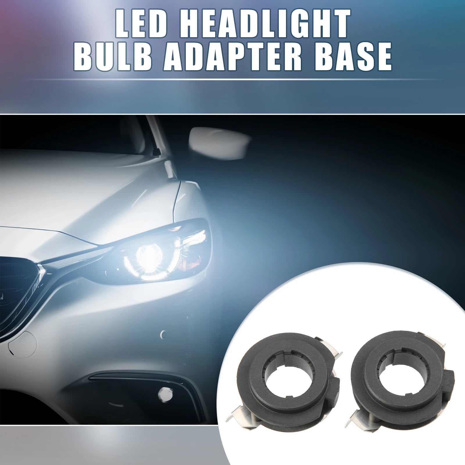 Headlight Bulb Holder Adapter Clip for BMW E60 ML450 (Pack of 2) (2005–2013)