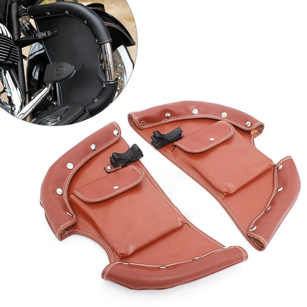 Soft Lowers Chaps Leg Wind Deflectors for Indian (2014–2022) Brown