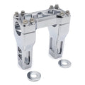 Chrome Carved 4" Riser 1" Handlebar Clamp for Harley Dyna Softail (2006–2023)