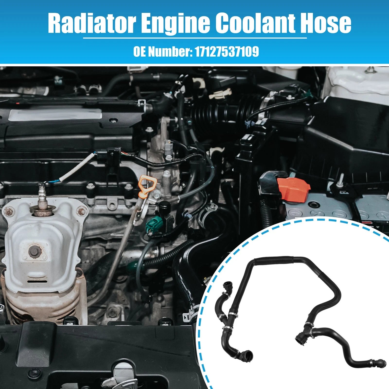 Radiator Coolant Water Hose Inlet Replacement for BMW X5 (2007–2013)
