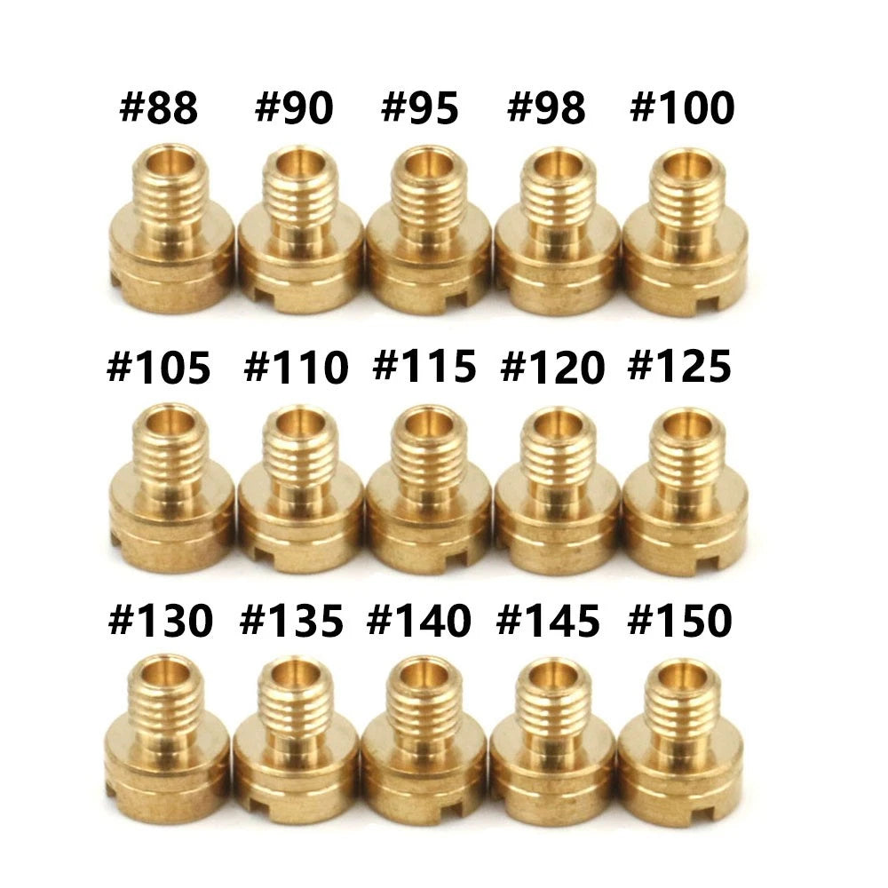 15Pcs Carb Main Jets for Mikuni N100/604 VM22 VM24 VM26 VM30 (#88-150)