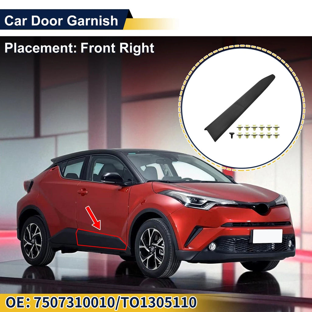 Lower Door Side Trim Garnish Replacement for Toyota C-HR LE (2018–2021)