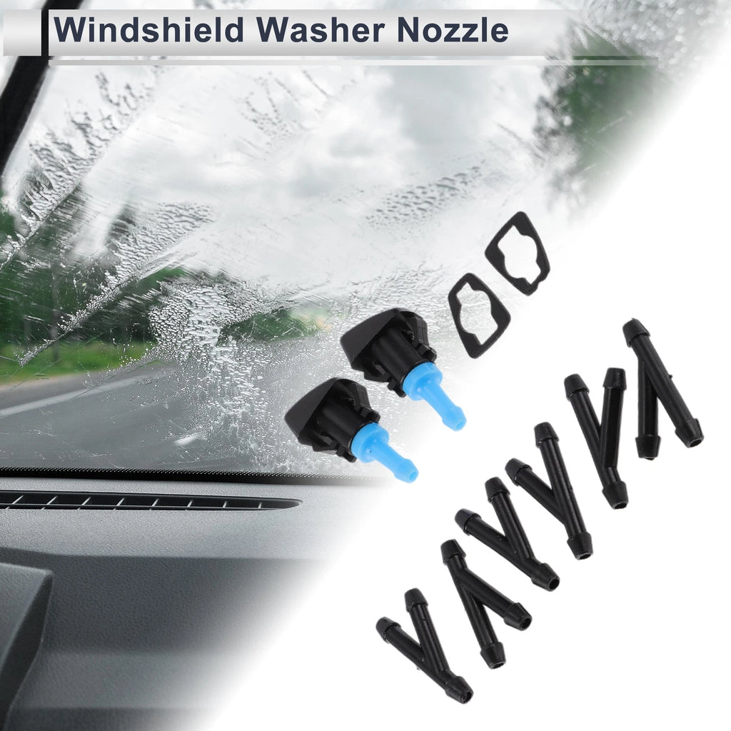 Washer Nozzle Set with 6 Hose Connectors for Mitsubishi Lancer (2008–2017)