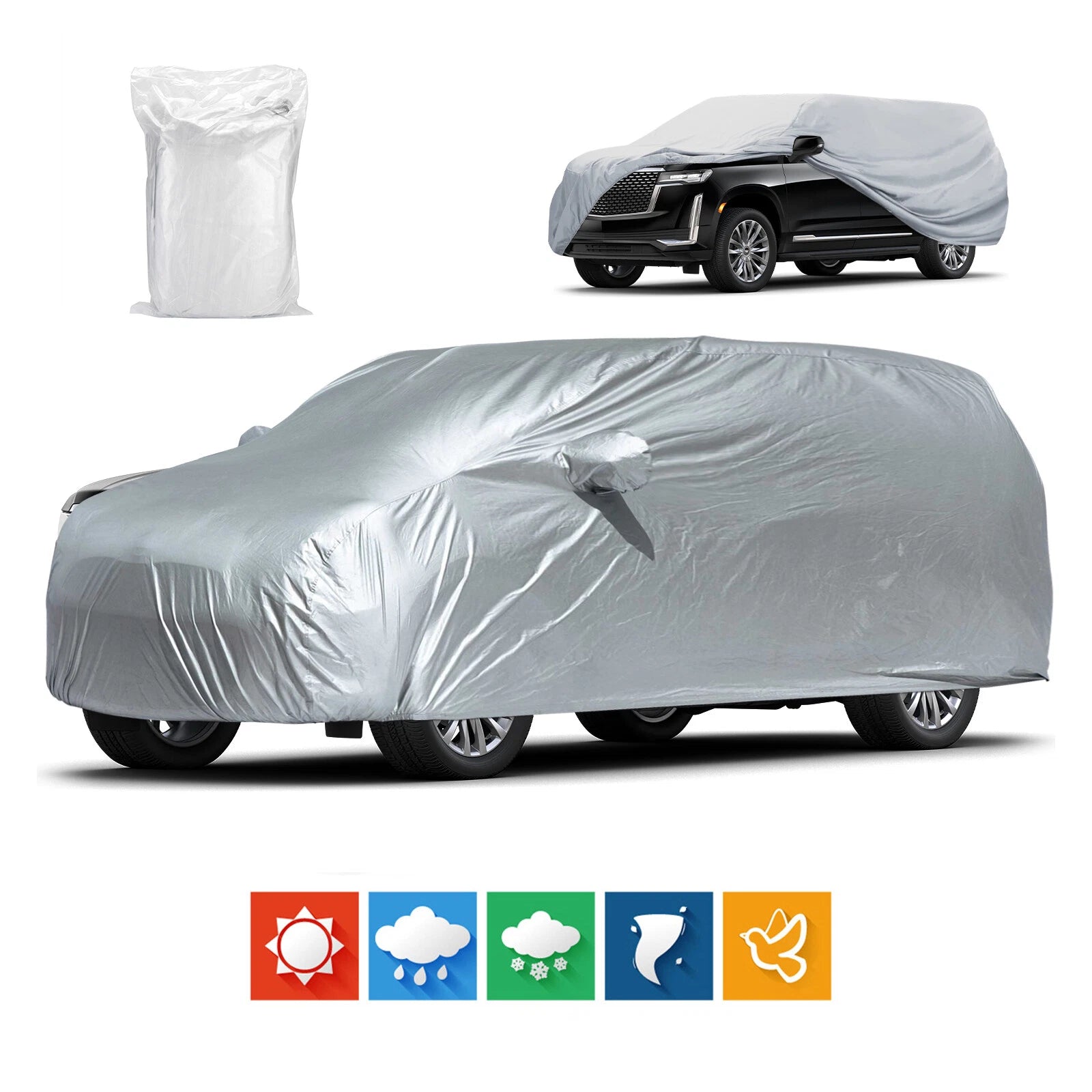 SUV Car Cover for Outdoor Storage (UV Dust Protector)