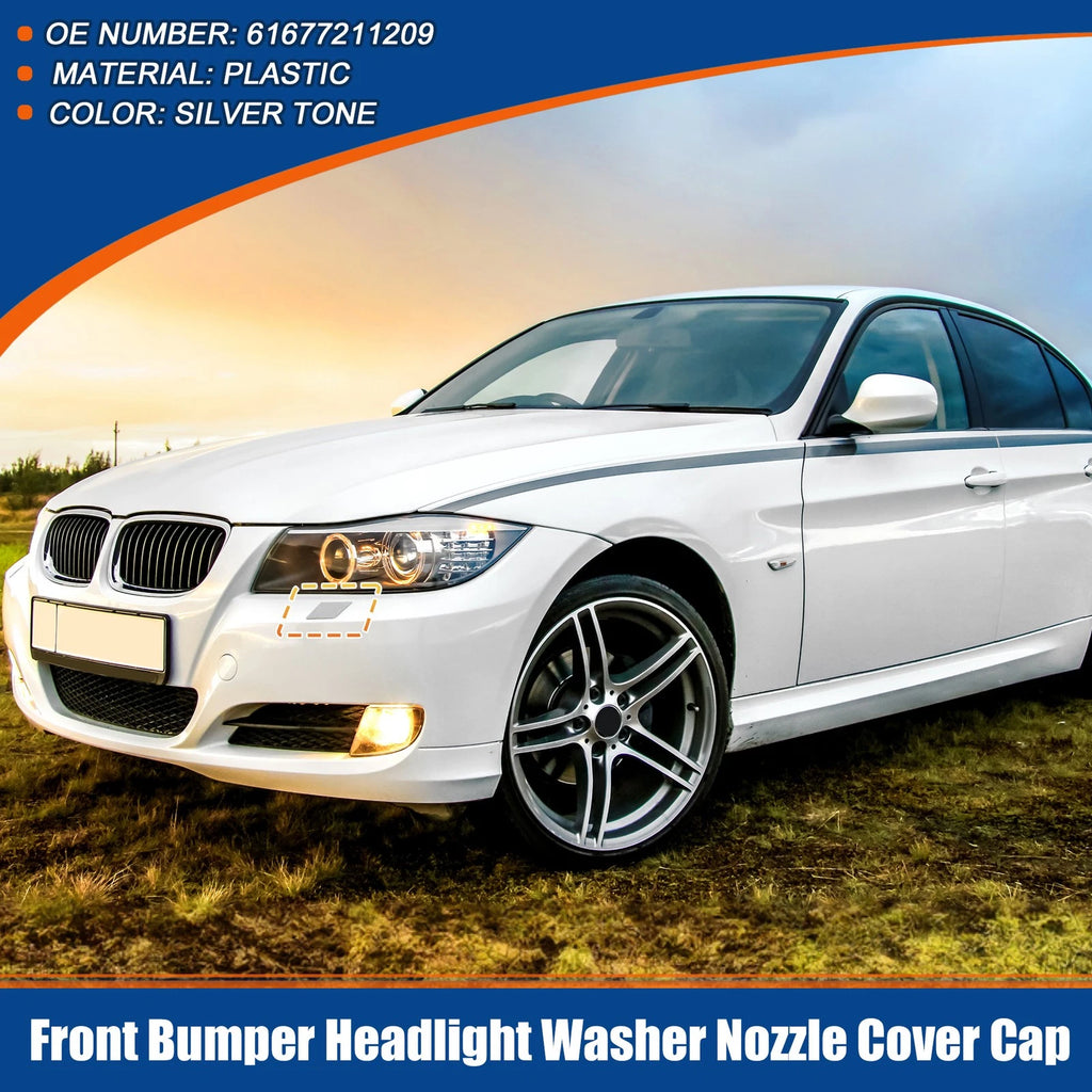 Left Side Front Bumper Washer Nozzle Cover for BMW E90 E91 (2006–2012)