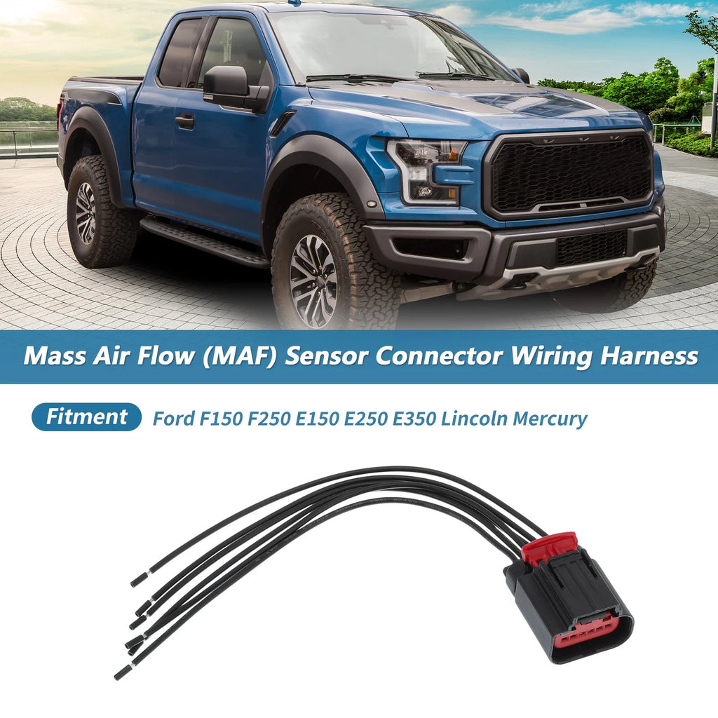 Mass Air Flow Sensor Connector Wiring Harness for Ford F150 F250 E150 E250 (2009–2014)