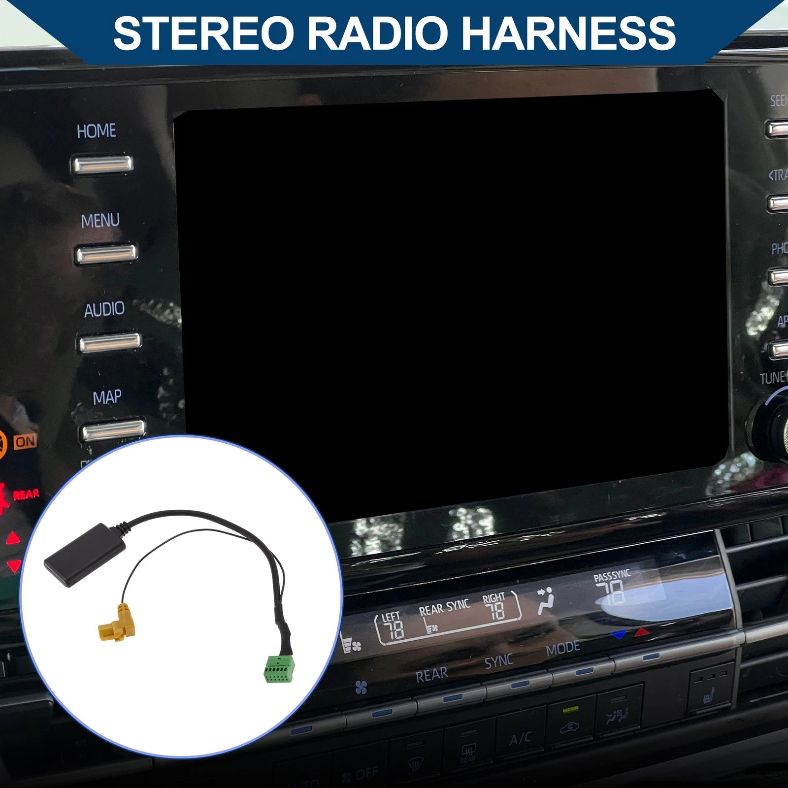 Bluetooth AUX Adapter Music Cable Stereo Radio Harness for Audi (2009–2016)