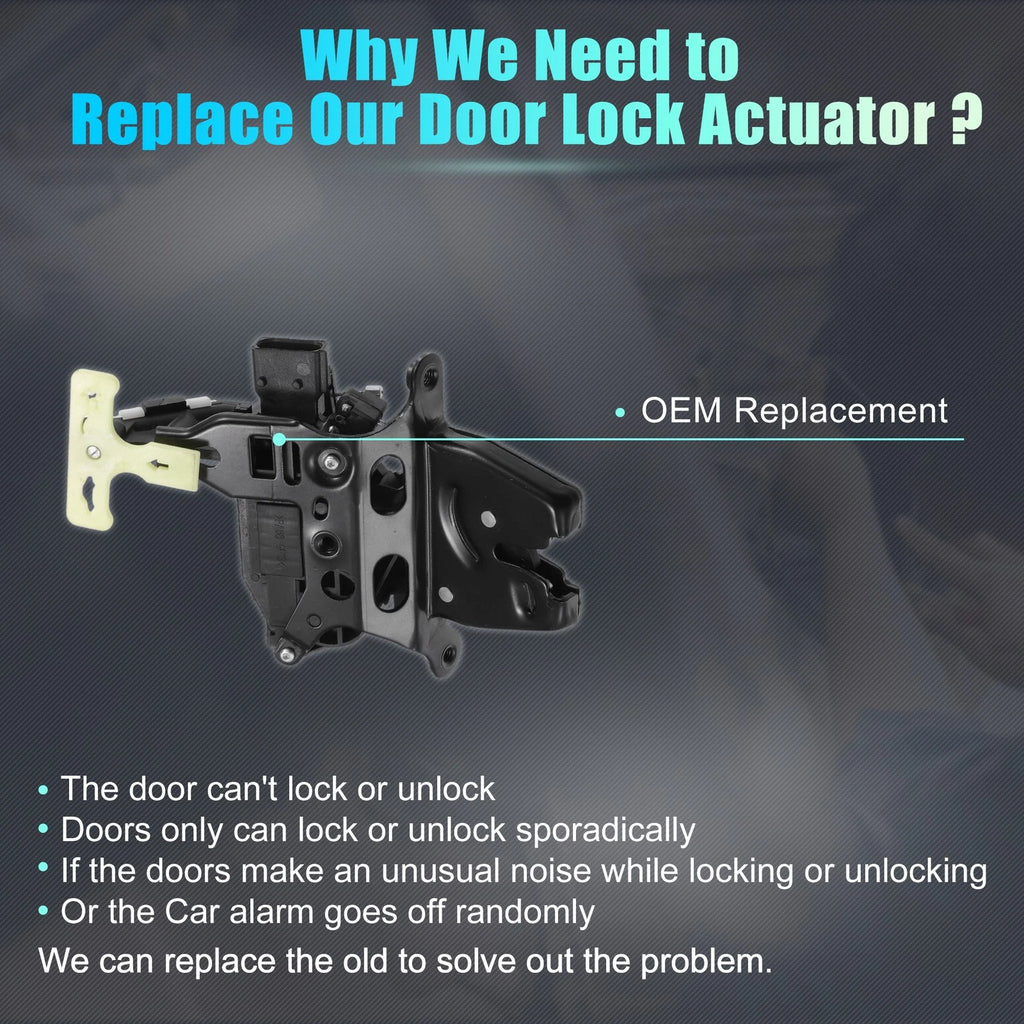 Liftgate Door Lock Actuator Motor Rear Replacement for Chevrolet Cobalt (2005–2010)