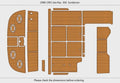 EVA Pad Foam Teak Deck Flooring for Sea Ray 350 Sundancer (1990)