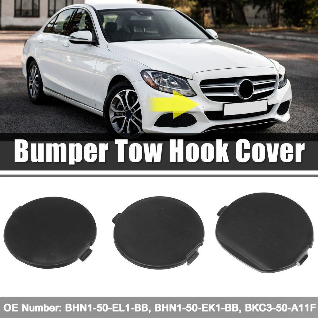 Rear Bumper Tow Eye Hook Cover Cap 3PCS for Mazda 3 (2014–2016)