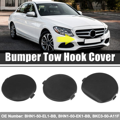 Rear Bumper Tow Eye Hook Cover Cap 3PCS for Mazda 3 (2014–2016)