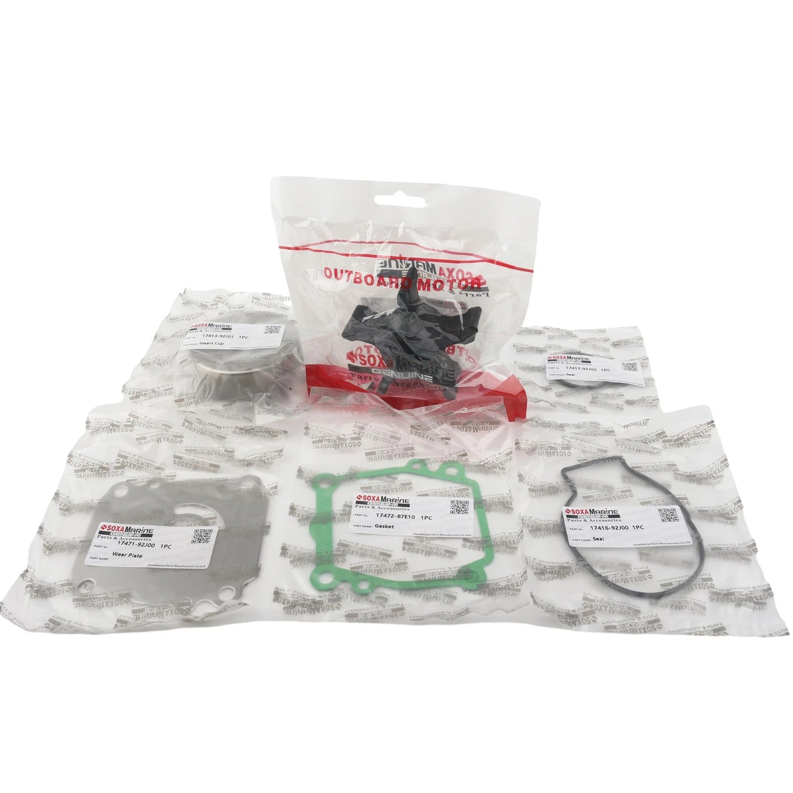 Water Pump Impeller Repair Kit for Suzuki 90 100 115 140 HP (17400-92J00)