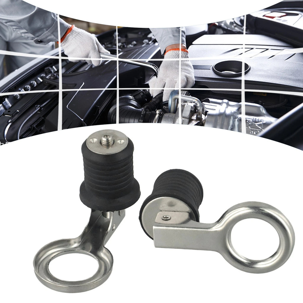 Adjustable Rubber & Stainless Steel Drain for Boats & Kayaks (2 Pack)