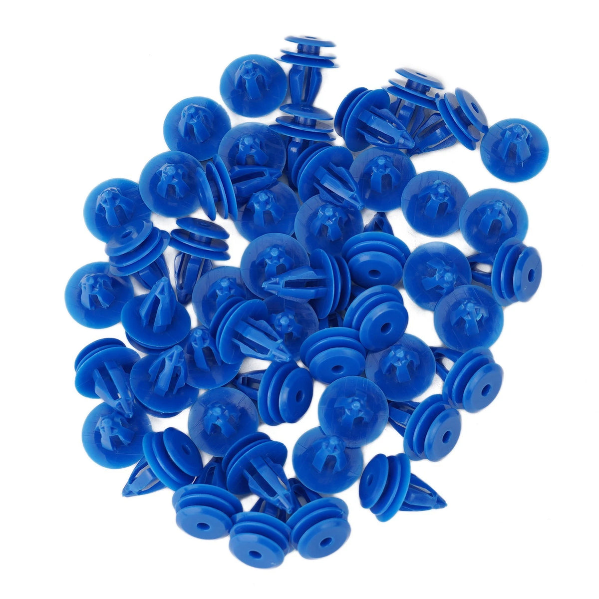 50pcs Wheel Arch Trim Clips for Rover Range Evoque Blue Nylon