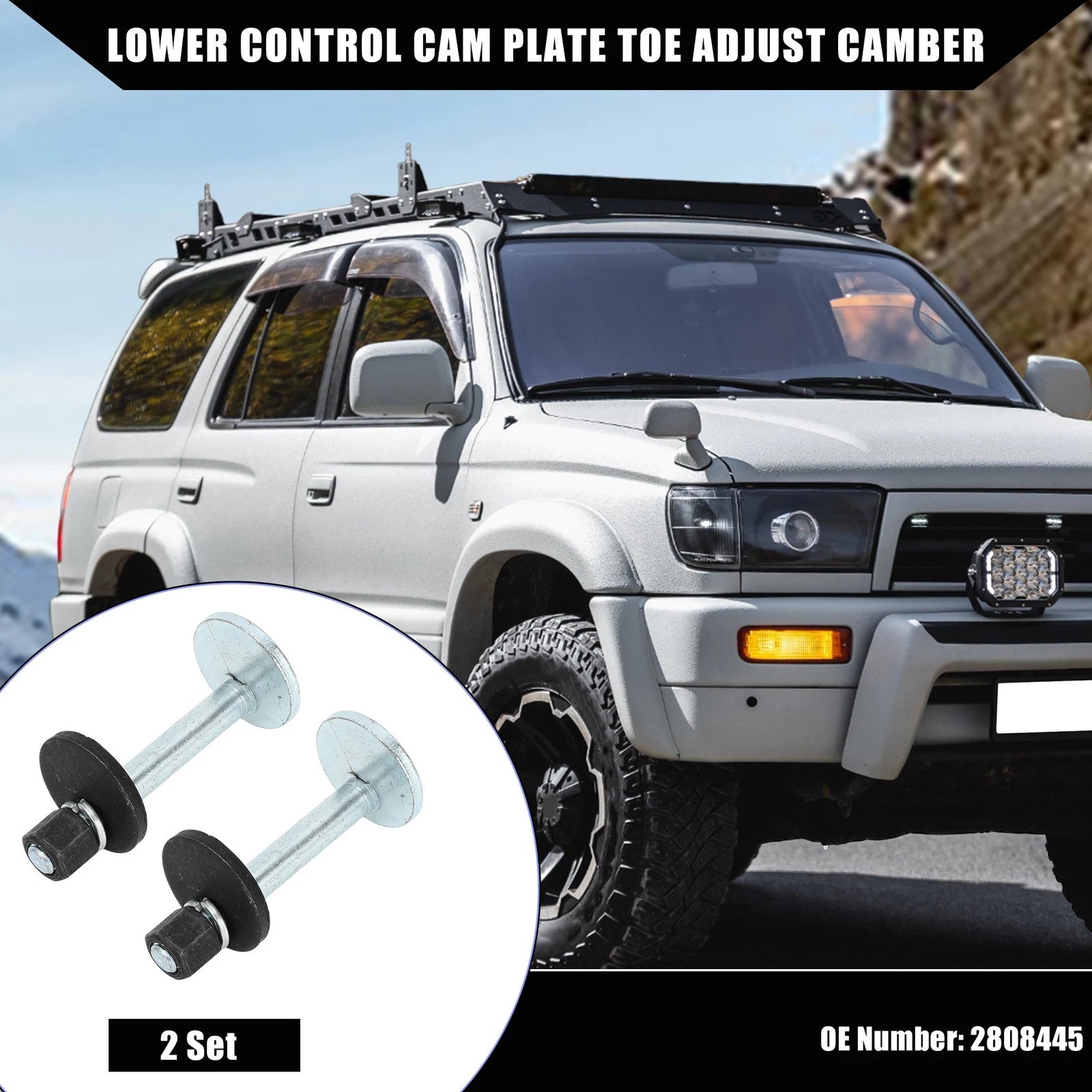 Camber Caster and Alignment Kit Replacement for Chevrolet Corvette (1963–1982) 2 Set
