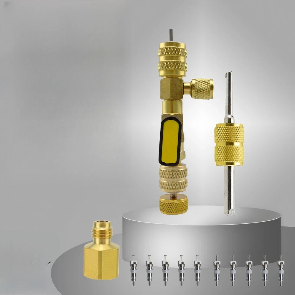 Brass Valve Core Removal Tool for AC Systems 1/4" 5/16" SAE