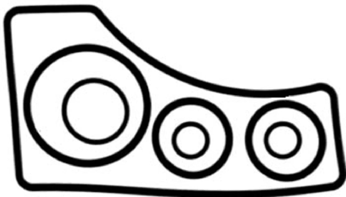 Set of 4 WSM Mercruiser Bravo Outdrive Mounting Gaskets 446-505