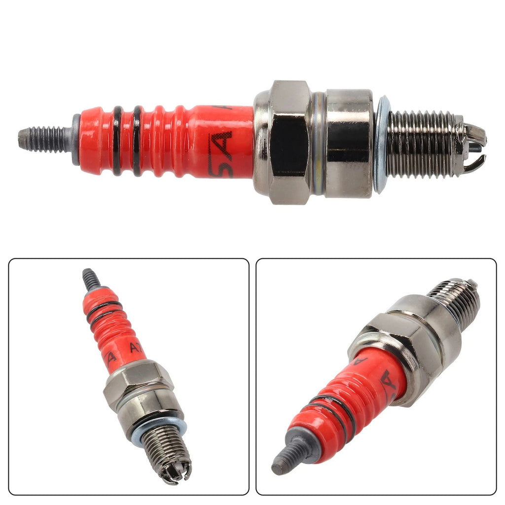 Multi-angle Three-Electrode Spark Plug A7TC for 50cc-150cc ATV Motorcycle