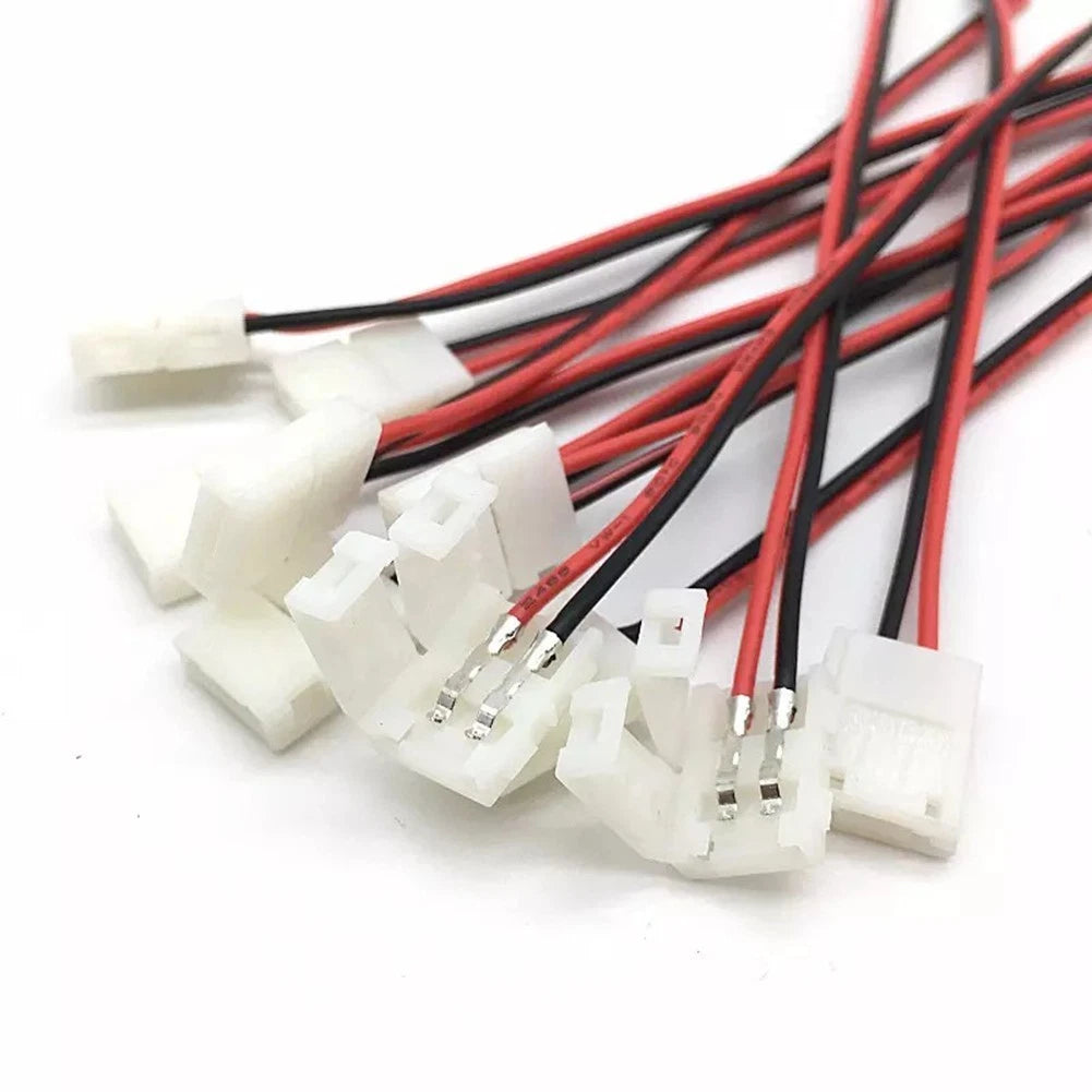 Connector LED Strip Parts Pcb 10mm Replacement 10pcs Single 2-pins for smd