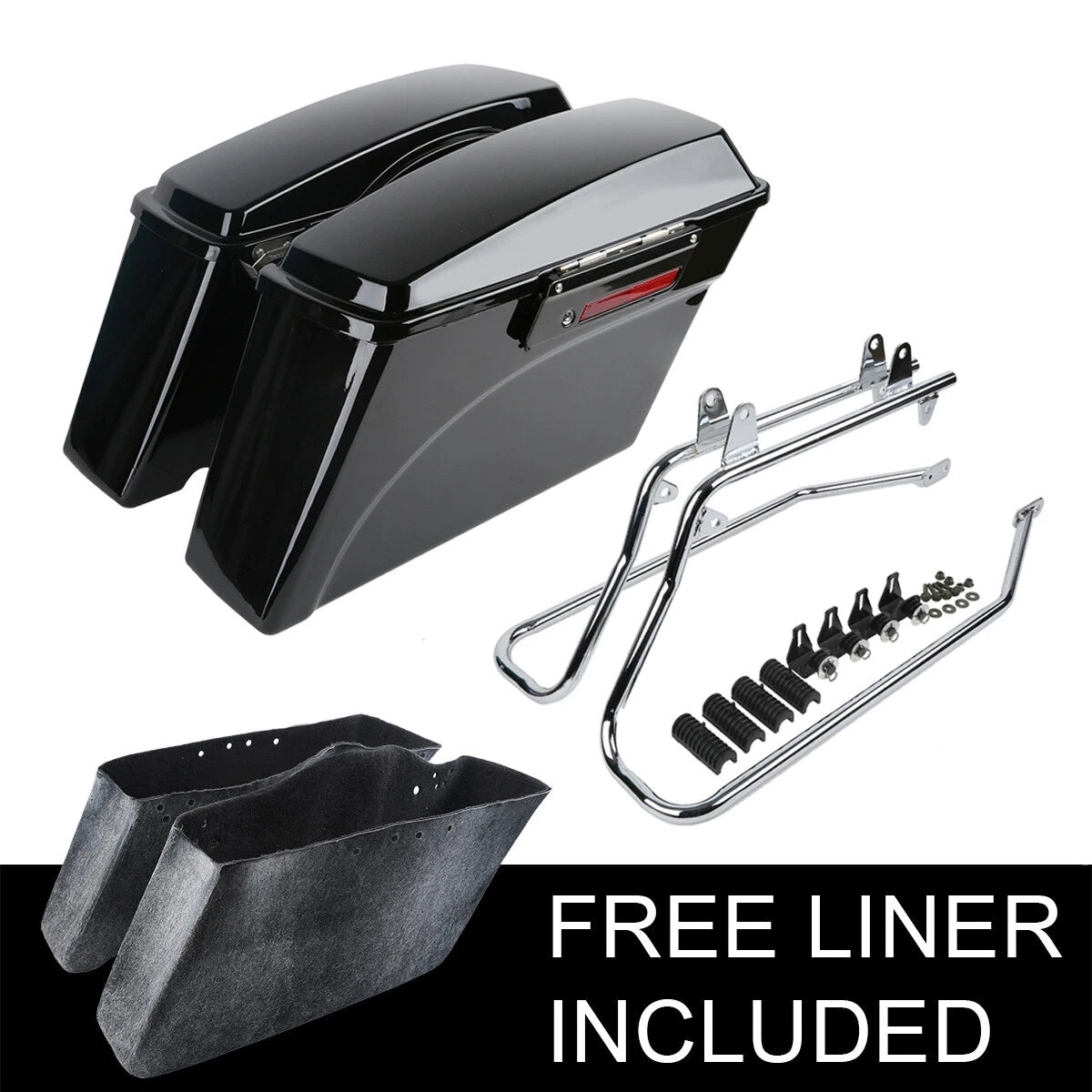 Saddlebag Conversion Brackets for Harley Softail (Fits )