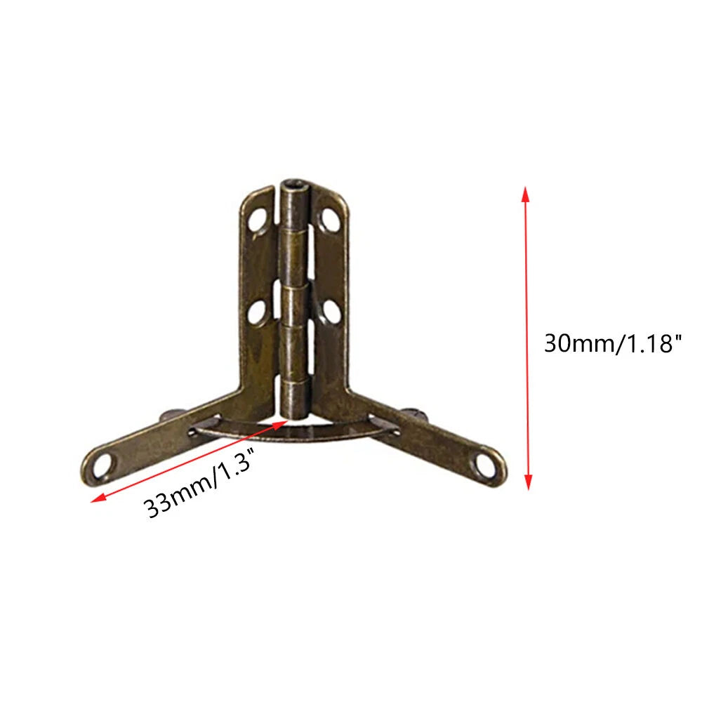 8Pcs Wood Lid Support Spring Hinge for Jewelry Chest Wine Box