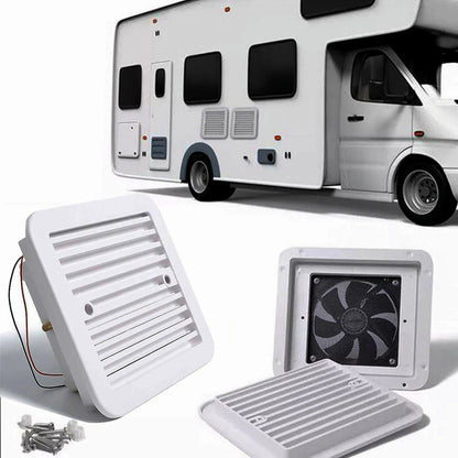 12V RV Side Air Vent Fan for Trailer Caravan (Strong Wind)