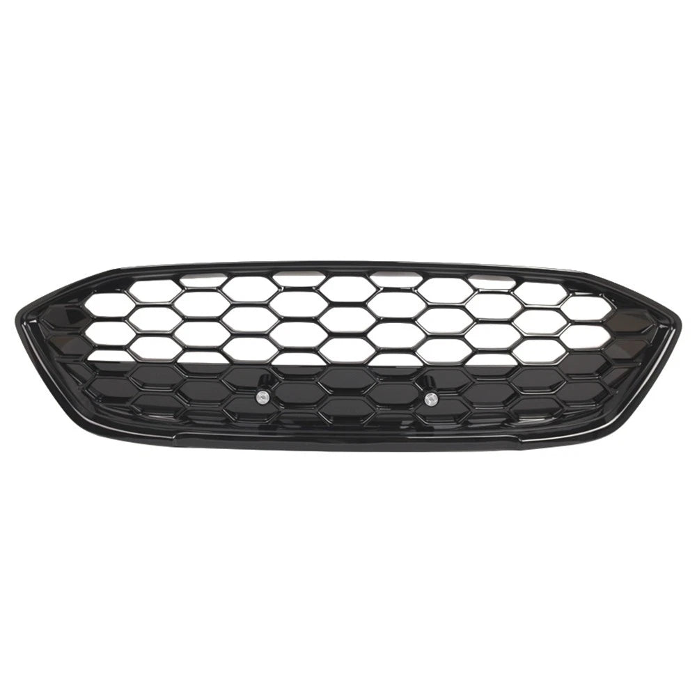 Front Bumper Mesh Grille for Ford Focus (2018–2021) Glossy Black