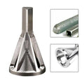 Chamfer Drill Bit for Metal Deburring Tool (Silver Triangle Hexagon)