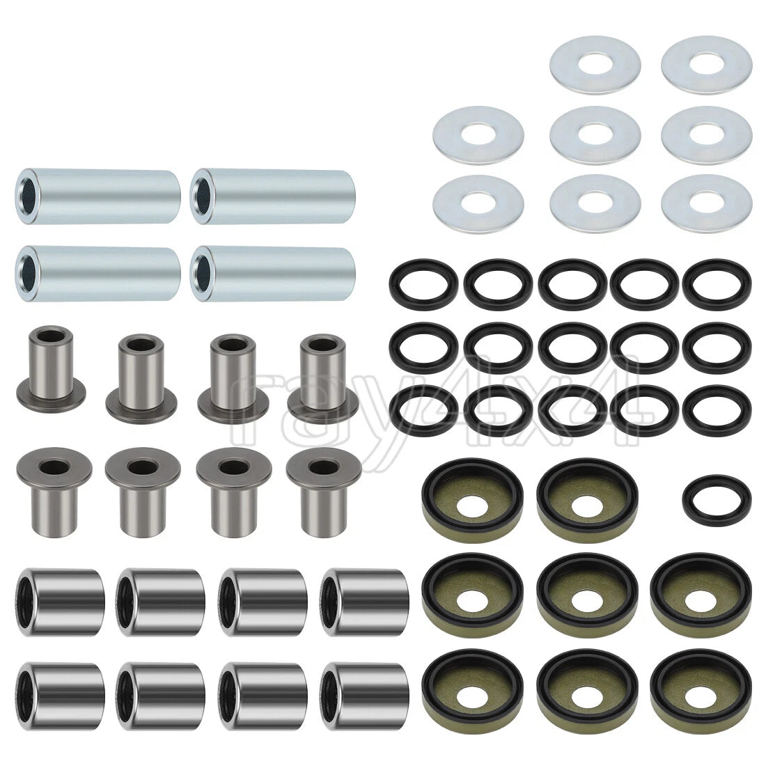 Front Upper Lower A-Arm Bushing Seal Kit for Suzuki Quadsport Z400 (2003–2014)