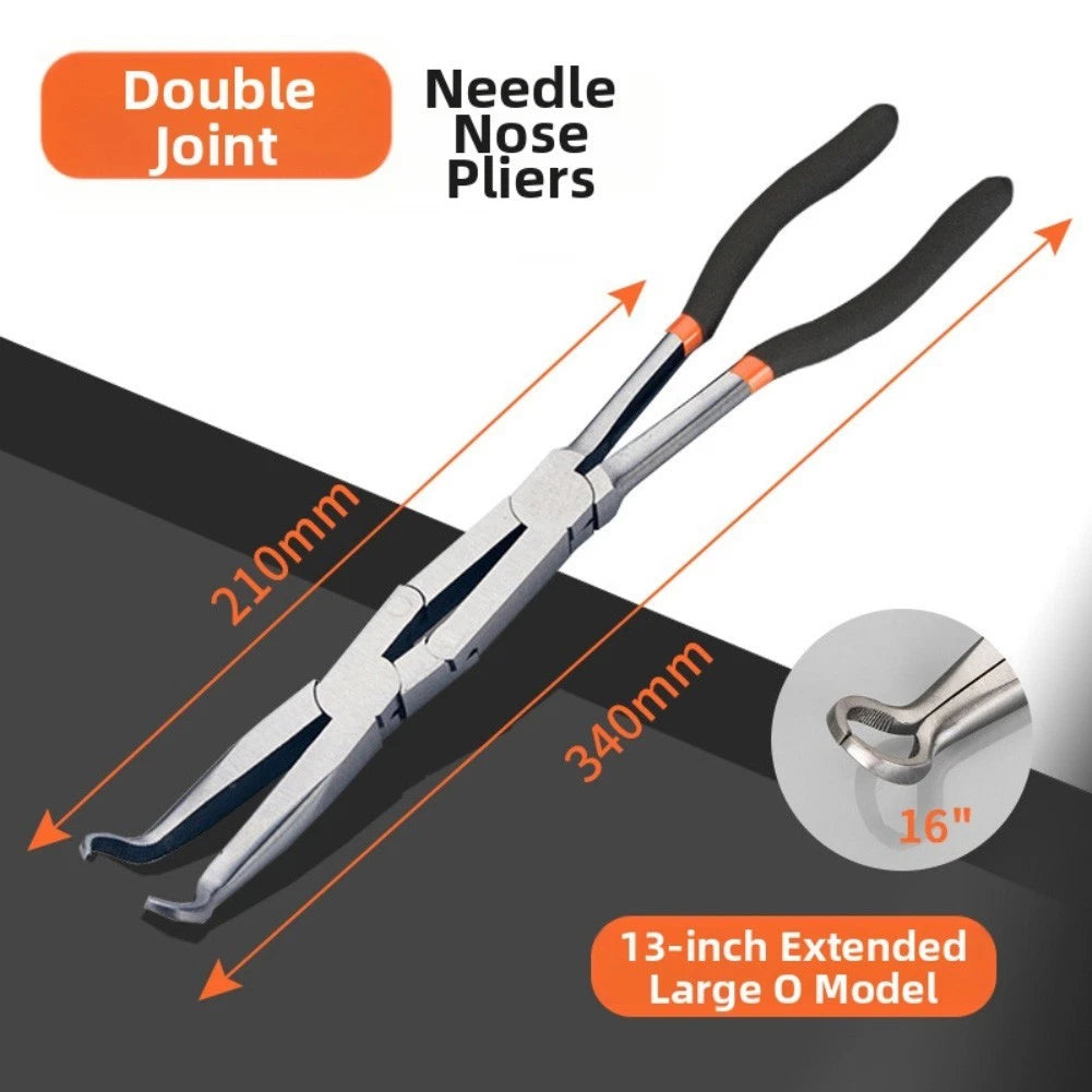 13 Inch Electrical Disconnect Pliers with Long Reach Double Joint Feature