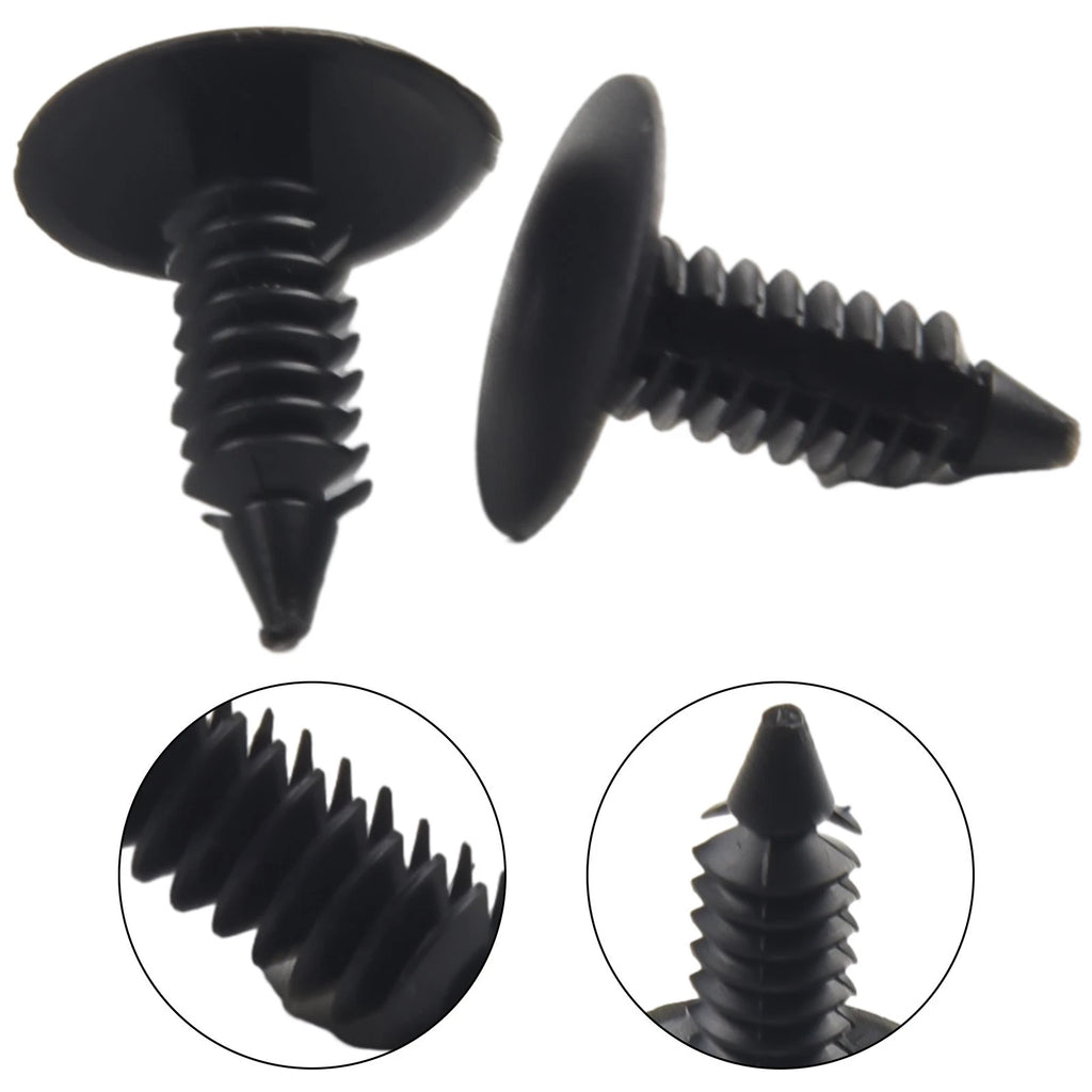 50 Piece Plastic Rivet Push Pin Clips for Fender Bumper Shield