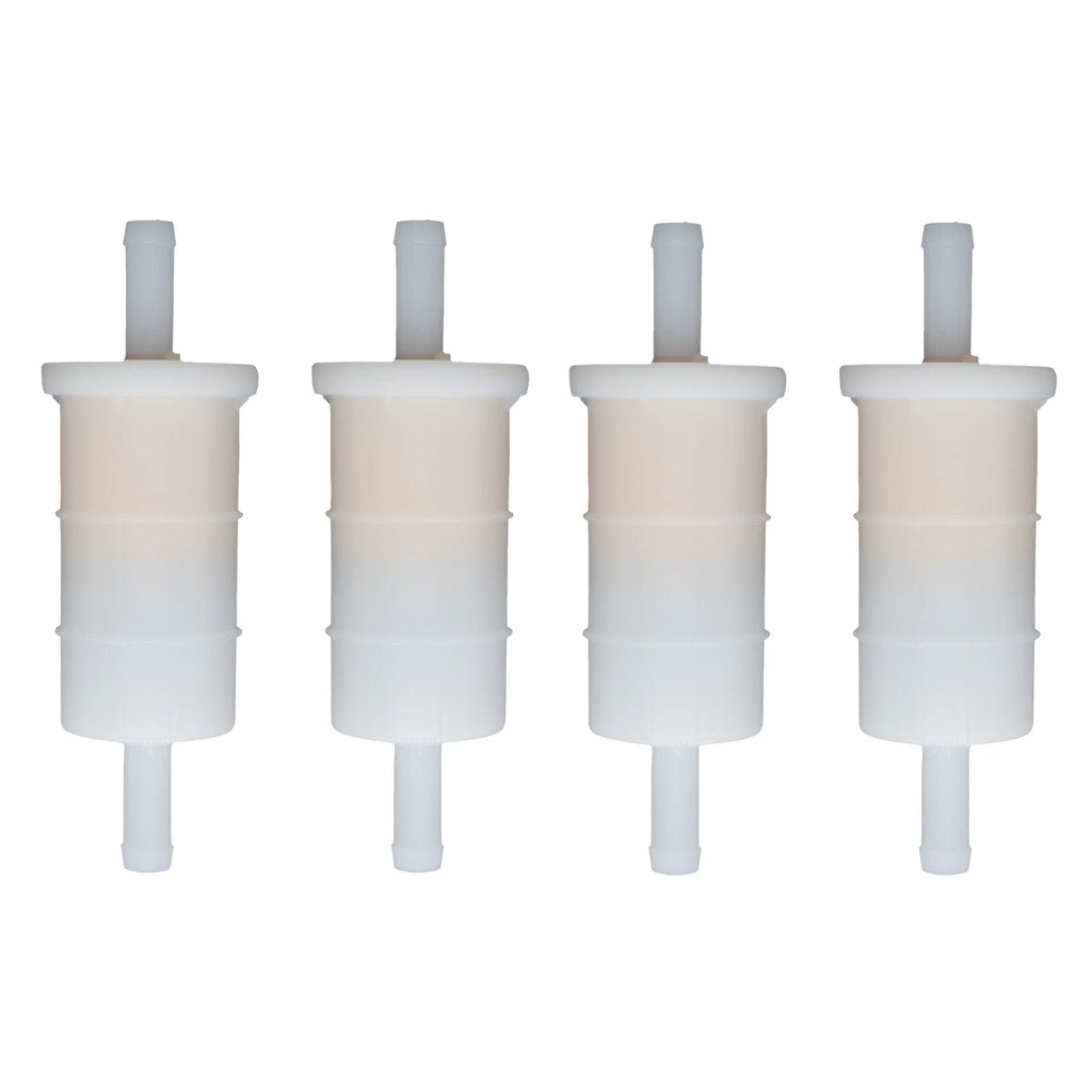 Set of 4 In Line Gas Fuel Filters for Mercury Outboard (816296Q2, 18-7830)