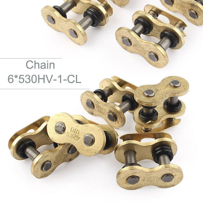 Set of 6 Metal O-Ring Connecting Chain Master Links for Motorcycle ATV