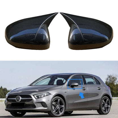 Carbon Look Mirror Cap Cover for Benz A CLA Class W177 C118 (2019–2026)