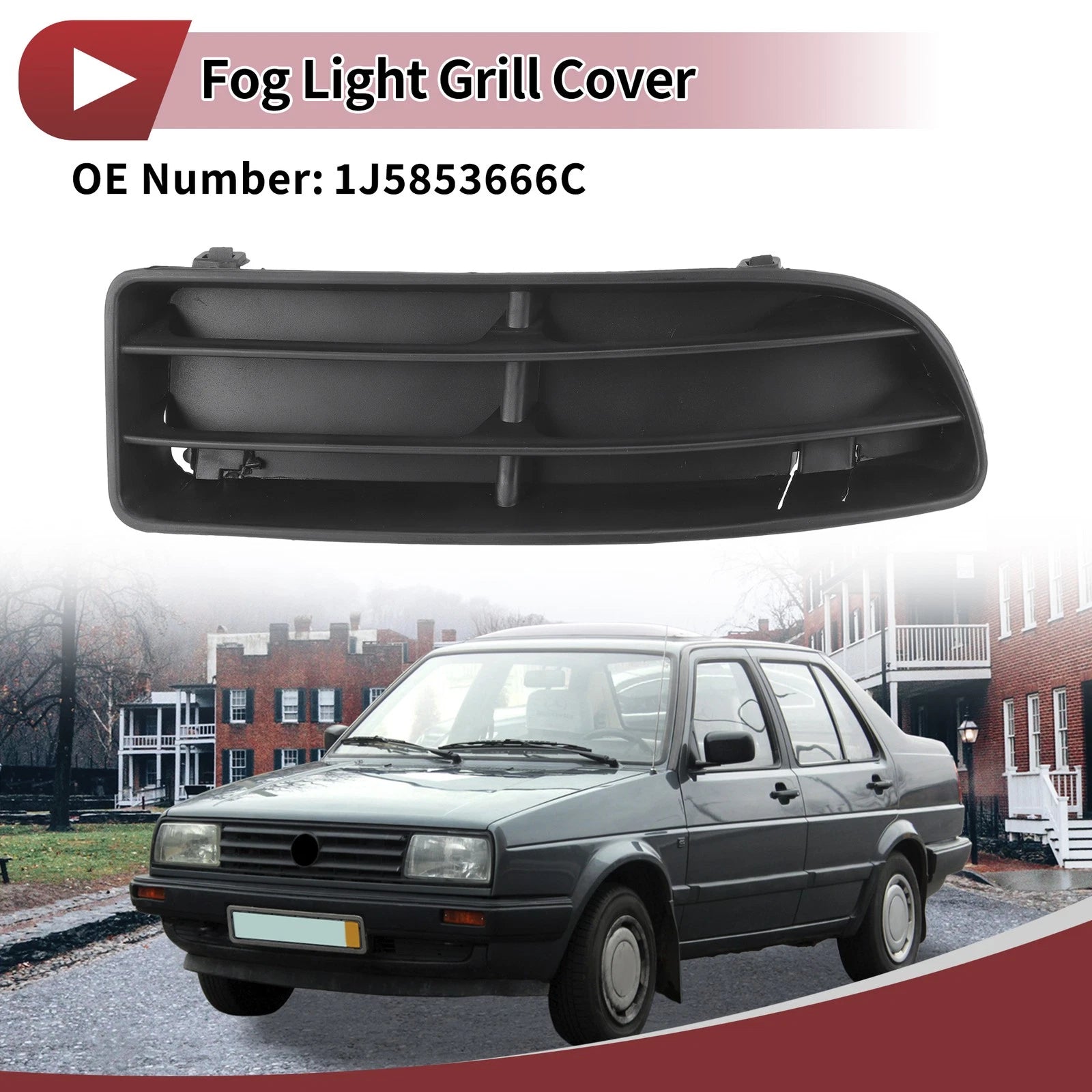 Front Right Fog Light Grille Replacement for Volkswagen Jetta (1999–2005)