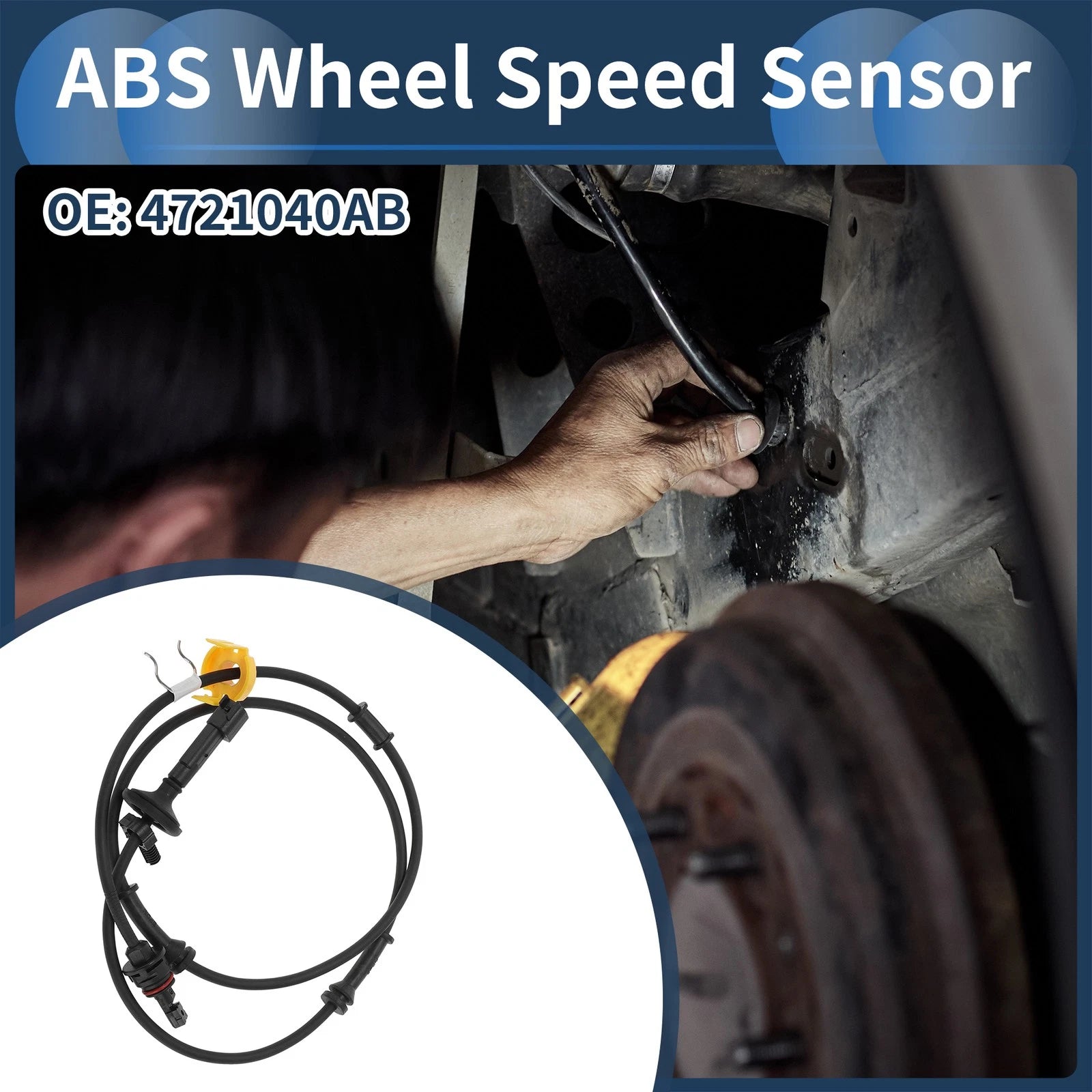 ABS Wheel Speed Sensor Rear Replacement for Chrysler Grand Voyager (2008–2018)