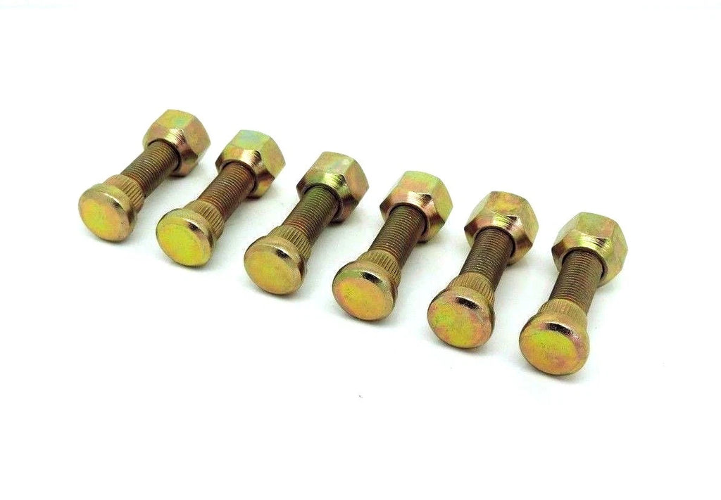 Front Wheel Stud & Nut Set of 6 for Ford 2000 3000 4000 5000 7000