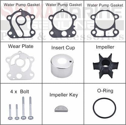 Water Pump Service Kit 18-3370 for Yamaha 2-Str 60-90 HP (1970–1990)