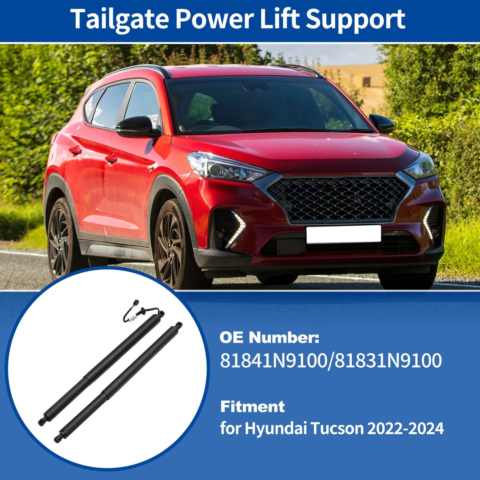 Rear Left Right Tailgate Power Lift Support for Hyundai Tucson (2022–2024)