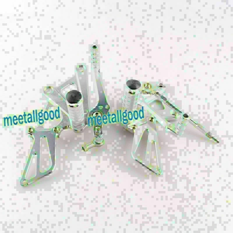Adjustable Rearsets Foot Pegs for Honda CBR250R (2010–2013) - Silver