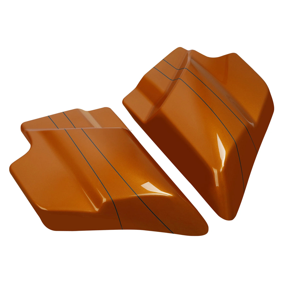 Side Covers Fairings for Harley Touring Road Glide (2009–2024) Amber Whiskey