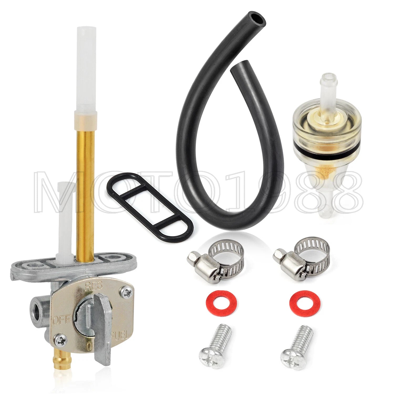 2X Fuel Petcock Valve for Yamaha Big Bear YFM350 Kodiak YFM400FW (1998–2001)